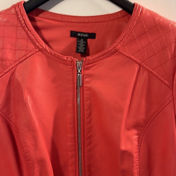 ALFANI Leather Jacket - Picture 2 of 16